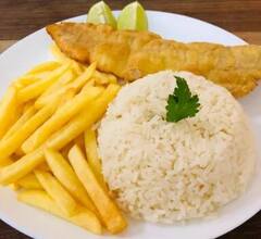 Marmitex de Filé de Tilápia Milanesa G
